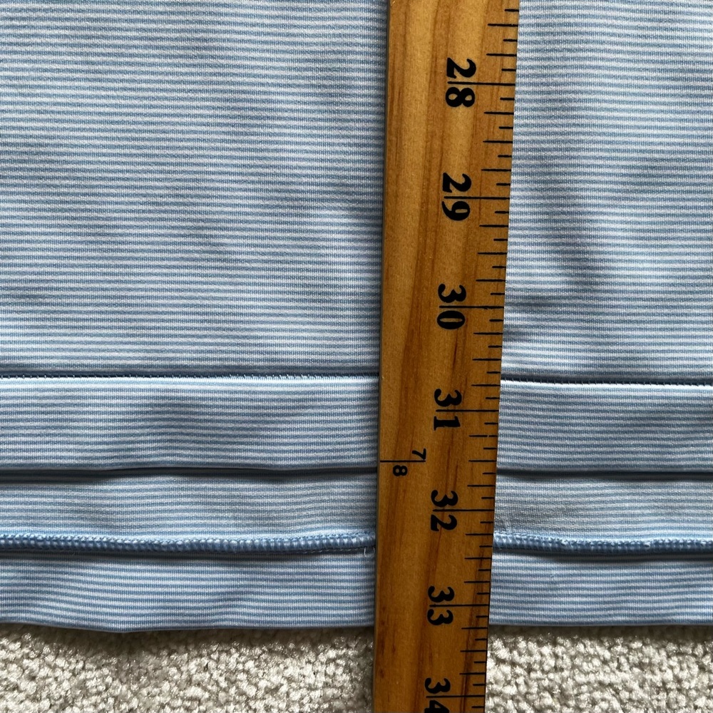 PETER MILLAR SUMMER COMFORT BLUE/WHITE QUARTER ZIP SHORT SLEEVE SHIRT - Picture 7 of 8